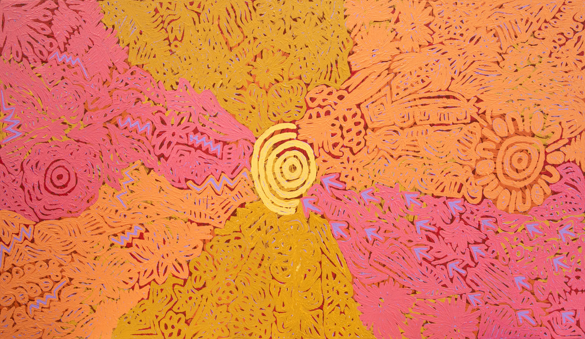 Candy Nakamarra Kapi Tjukurrpa - Kalipinypa by Candy Nelson Nakamarra 