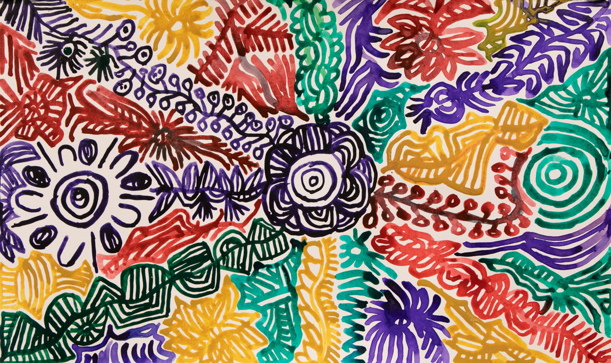 Candy Nakamarra Kapi Tjukurrpa - Kalipinypa by Candy Nelson Nakamarra 
