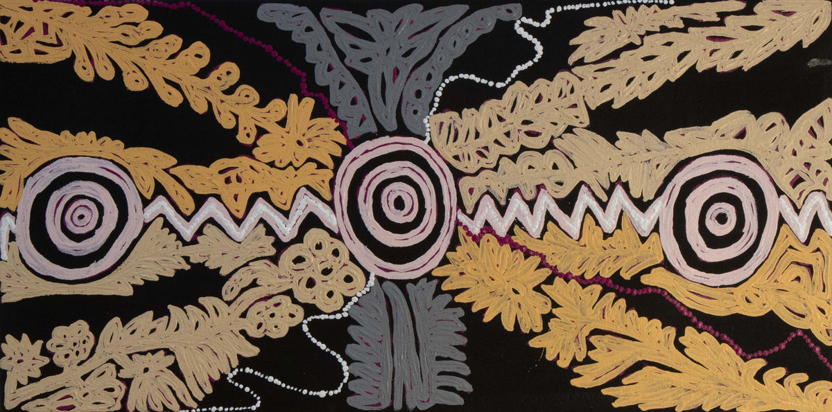 Candy Nakamarra Kapi Tjukurrpa - Kalipinypa by Candy Nelson Nakamarra 