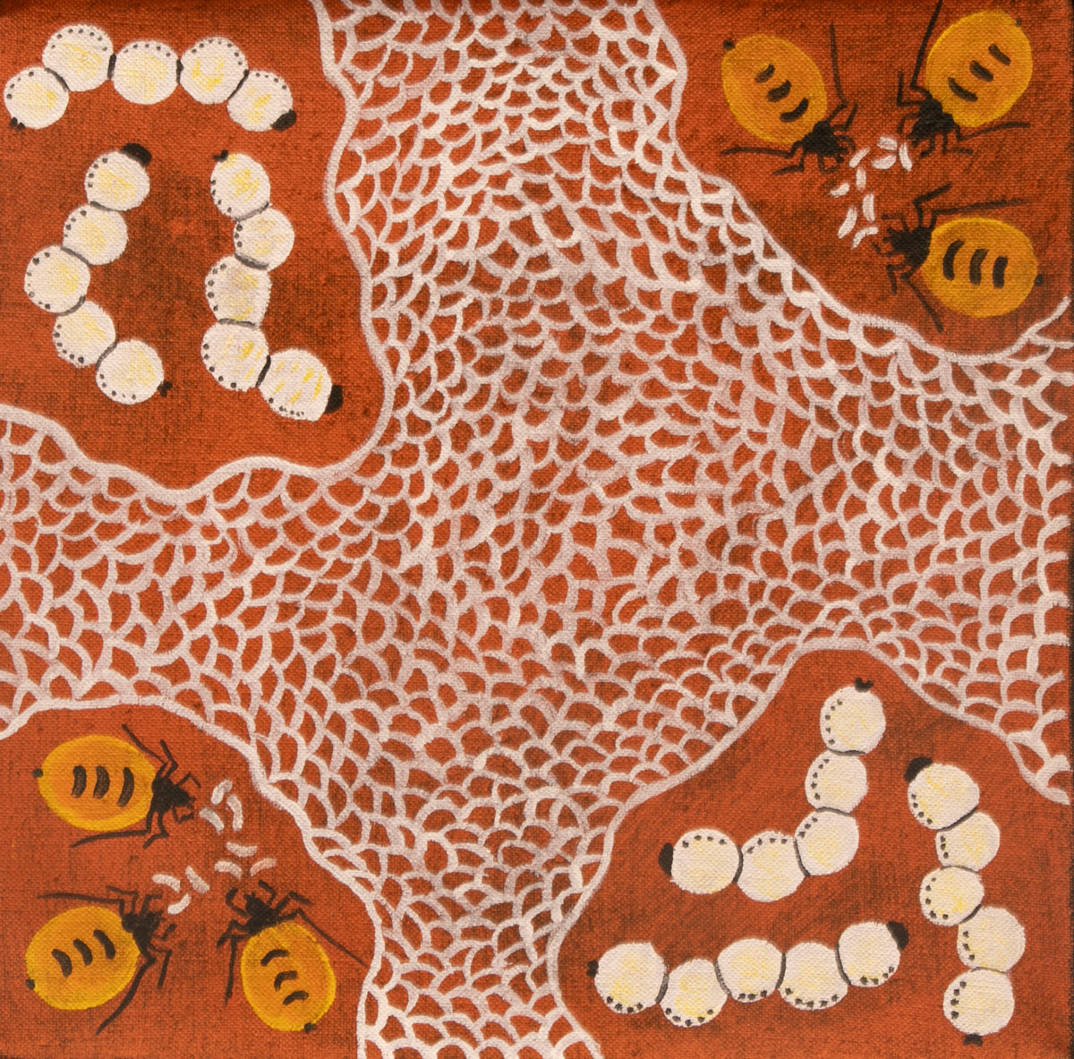 Ivy McDonald - Tjupi Tjukurrpa (Honey Ant Dreaming) by Ivy Mcdonald Nampintjinpa