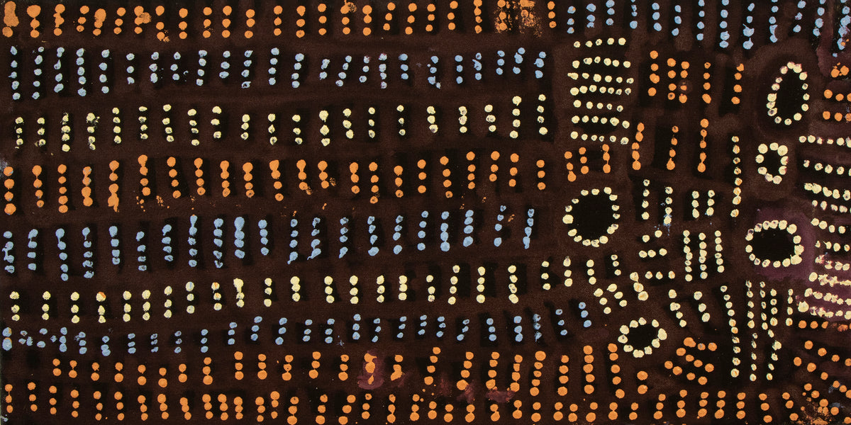 Doris Bush - Anangu Tjuta at Nyunmanu & Papa Tjukurrpa by Doris Bush Nungarrayi